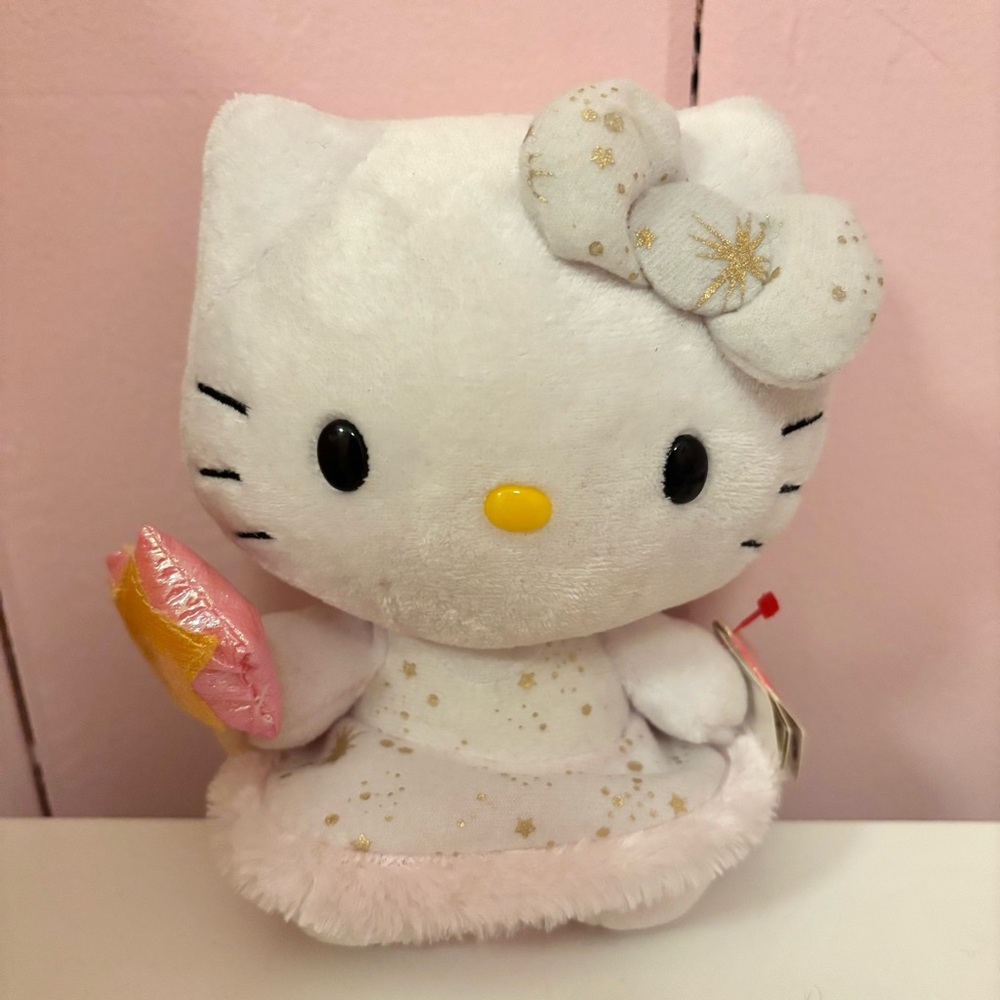 NWT TY Beanie Baby Sanrio Hello Kitty Fairy Star Plush